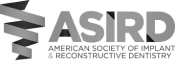 Gray logo for ASIRD - American Society of Implant & Reconstructive Dentistry